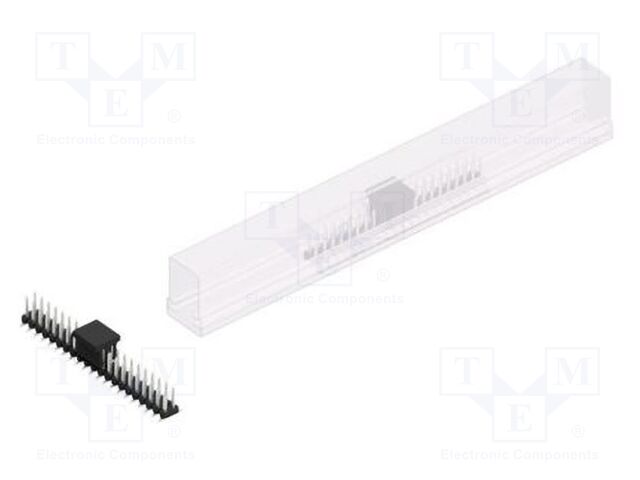Connector: pin strips; pin header; male; PIN: 42; 2mm; SMT; 2x21