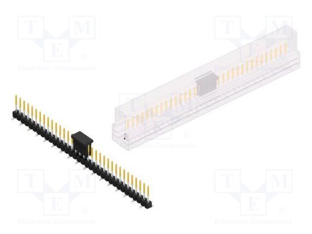Connector: pin strips; pin header; male; PIN: 34; 2.54mm; SMT; 1x34
