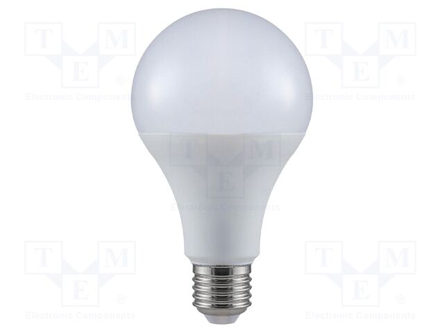 LED lamp; white cold; E27; 220÷240VAC; 2452lm; P: 20W; 200°; 6500K