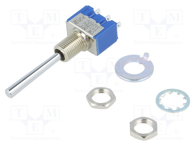 Switch: toggle; Pos: 3; SP3T; ON-OFF-ON; 6A/125VAC; -30÷85°C