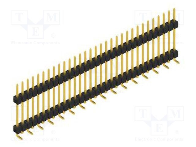 Connector: pin strips; pin header; male; PIN: 31; 2.54mm; SMT; 1x31
