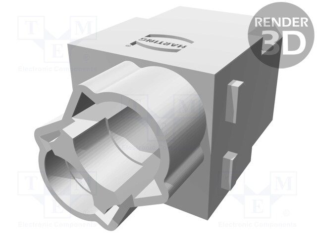 Connector: rectangular; module; male; Han Modular 100A; PIN: 2