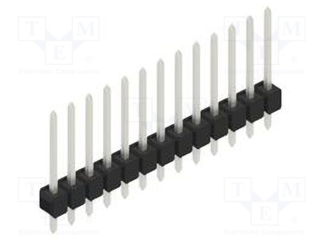 Connector: pin strips; pin header; male; PIN: 13; 2.54mm; THT; 1x13