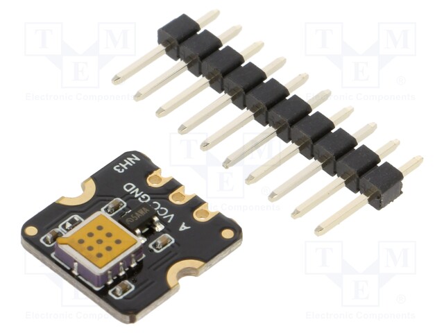 Sensor: gas level; ammonia (NH3); 3.3÷5VDC; 13x13x2.5mm; -10÷50°C