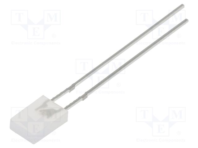 LED; orange; rectangular; 2x5x7mm; 150÷220mcd; 100°; Front: flat