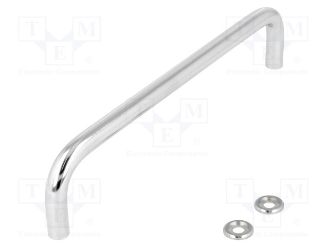 Handle; Mat: steel; chromium plated; H: 43mm; Mounting: M5 screw