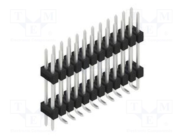 Connector: pin strips; pin header; male; PIN: 24; 2.54mm; SMT; 2x12