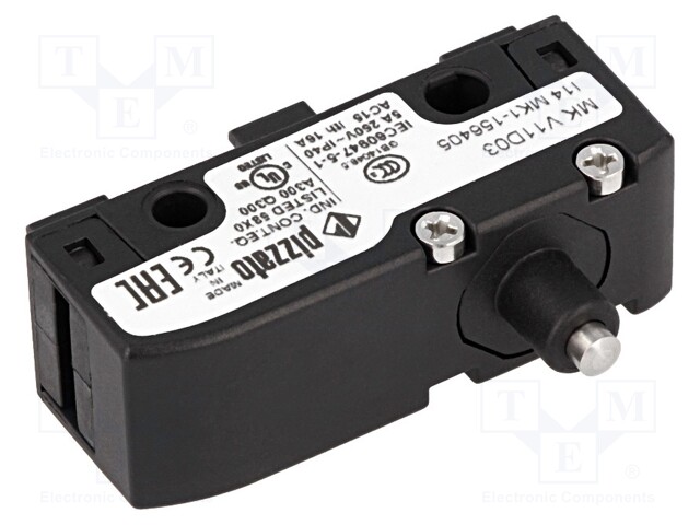 Microswitch SNAP ACTION; with pin; SPDT; 6A/250VAC; 5A/24VDC