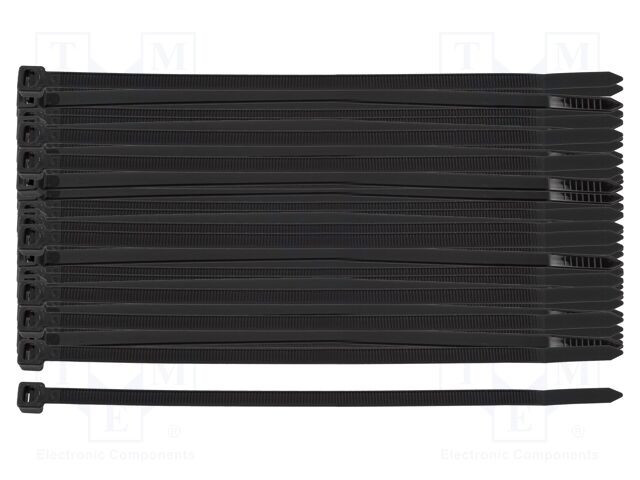 Cable tie; L: 150mm; W: 4.8mm; black; 100pcs; EXTREME