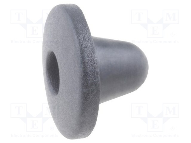 Quick mounting foot; Ø: 12mm; H: 9.5mm; silicone; Ømount.hole: 5mm