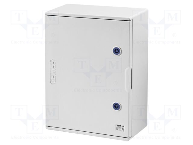 Enclosure: junction box; X: 406mm; Y: 499mm; Z: 200mm; wall mount
