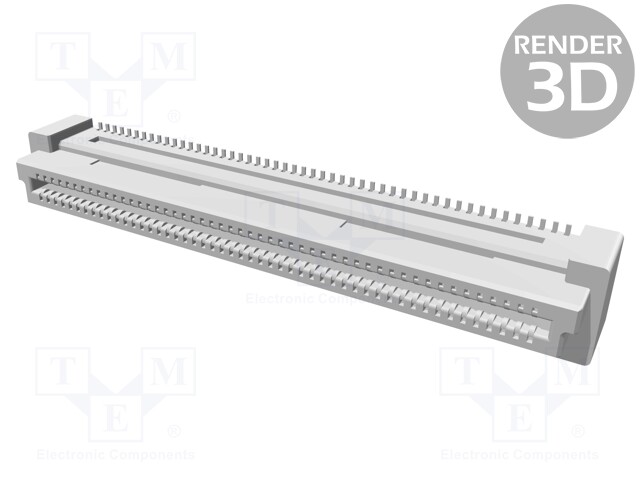Connector: PCB to PCB; female; PIN: 100; 0.8mm; H: 9mm; Series: FH