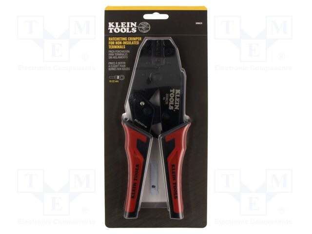 Tool: for crimping; non-insulated terminals; 10AWG÷22AWG; 229mm