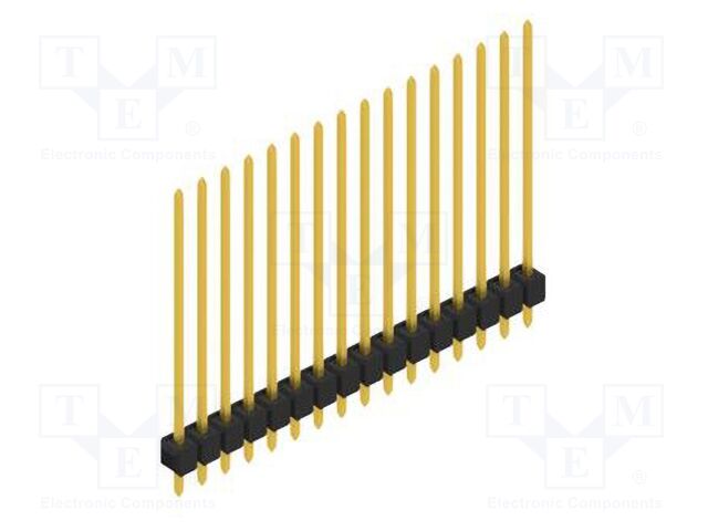 Connector: pin strips; pin header; male; PIN: 16; 2.54mm; THT; 1x16