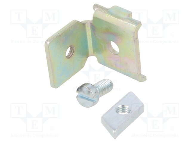 Angle bracket; galvanised steel; W: 30mm; H: 20mm; D: 30mm; Pcs: 10