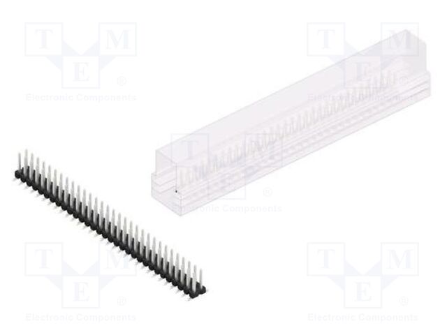 Connector: pin strips; pin header; male; PIN: 62; 2.54mm; SMT; 2x31