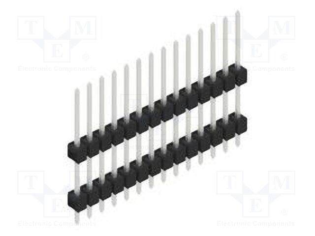 Connector: pin strips; pin header; male; PIN: 14; 2.54mm; THT; 1x14