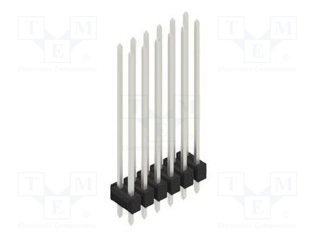 Connector: pin strips; pin header; male; PIN: 12; 2.54mm; THT; 2x6