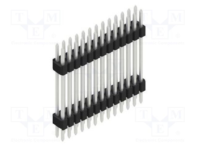 Connector: pin strips; pin header; male; PIN: 26; 1.27mm; THT; 2x13