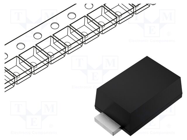 Diode: Schottky rectifying; SOD123F; SMD; 40V; 1A; reel,tape