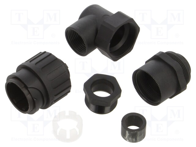 Connector: circular; plug; male; w/o contacts; Series: C16-3