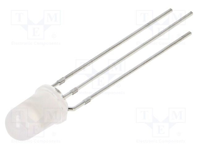 LED; 5mm; yellow/green; 40°; Front: convex; 2÷2.8/2.1÷2.8V