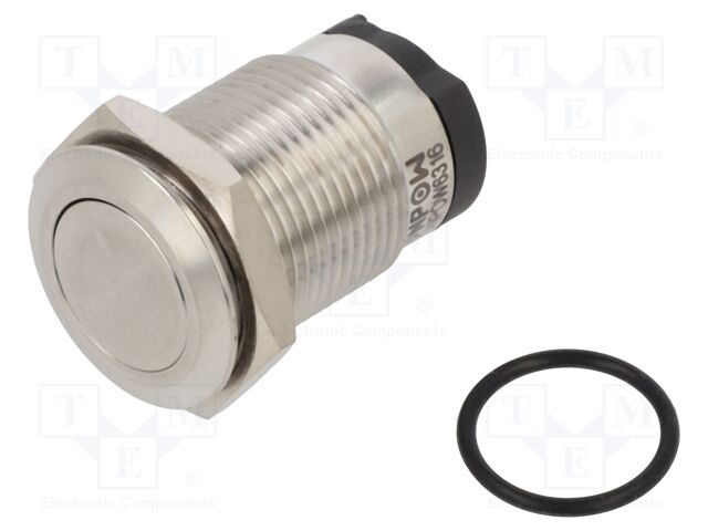 Switch: vandal resistant; Pos: 2; SPST; 10A/24VDC; IP65; OFF-ON
