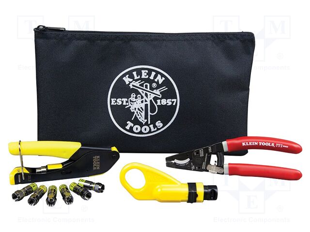 Tools set: for crimping; Wire: coaxial; 10pcs.