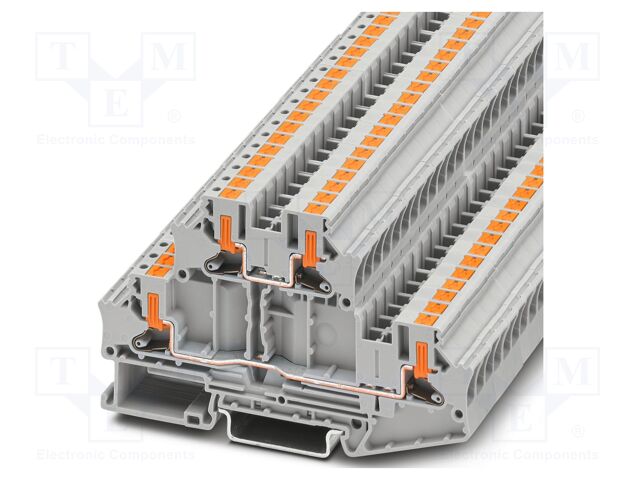 Splice terminal: rail; PTV; PA; L: 56mm; ways: 2; terminals: 4