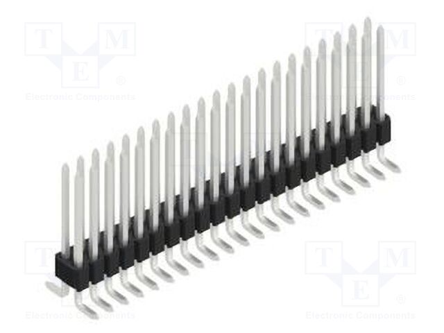 Connector: pin strips; pin header; male; PIN: 42; 1.27mm; SMT; 2x21