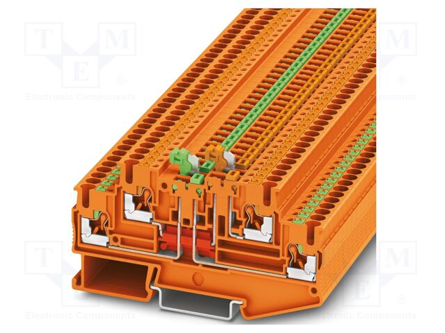 Splice terminal: rail; PA; L: 45.8mm; terminals: 4; W: 5.2mm