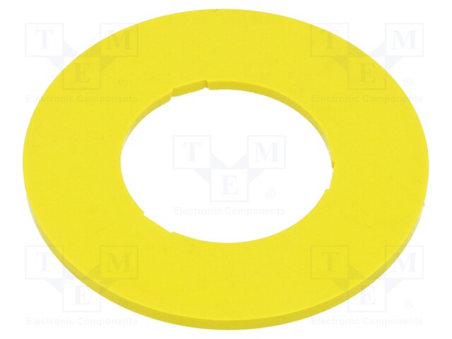 Description label; 45; 45mm; Mat: plastic; Body: yellow