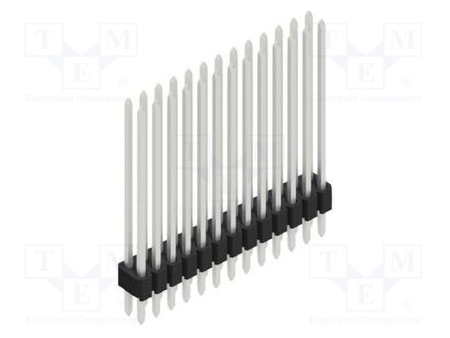 Connector: pin strips; pin header; male; PIN: 26; 1.27mm; THT; 2x13