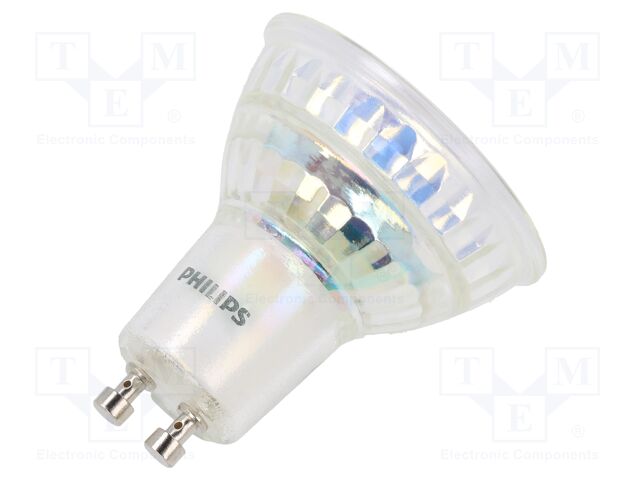 LED lamp; warm white; GU10; 230VAC; 370lm; 4.6W; 36°; 3000K