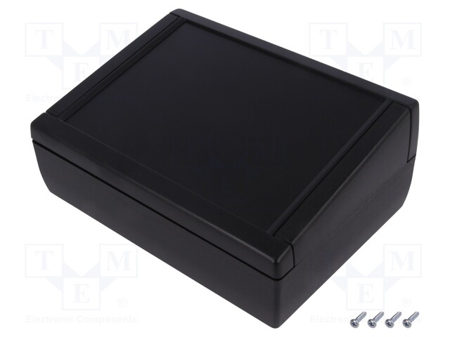 Enclosure: desktop; TEKMAR; X: 133mm; Y: 188mm; Z: 75mm; ABS; black