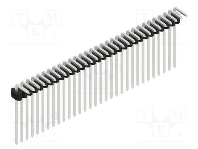 Connector: pin strips; pin header; male; PIN: 31; 1.27mm; THT; 1x31