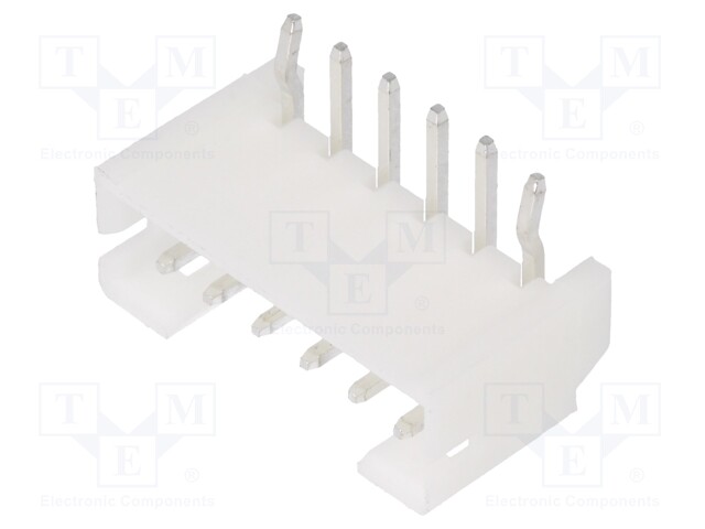 Socket; wire-board; male; 140; 2mm; PIN: 6; THT; 100V; 2A; tinned