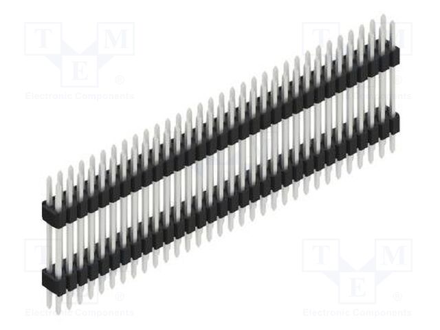 Connector: pin strips; pin header; male; PIN: 64; 1.27mm; THT; 2x32
