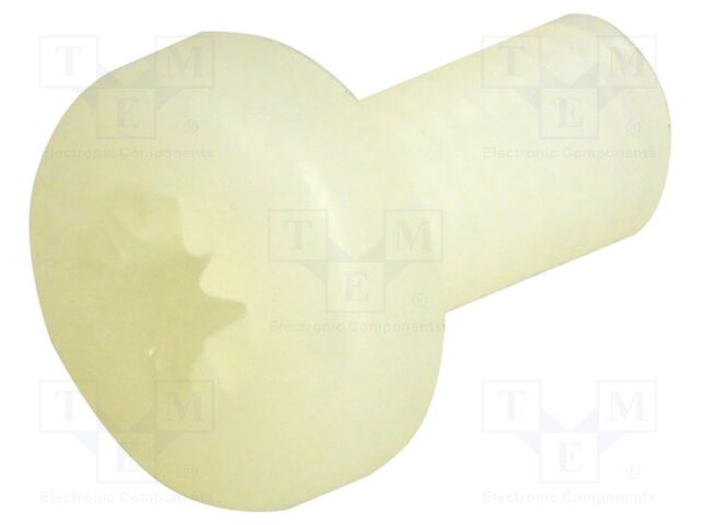 Screw; M5x10; 0.8; Head: cheese head; Pozidriv; 1,2mm; polyamide