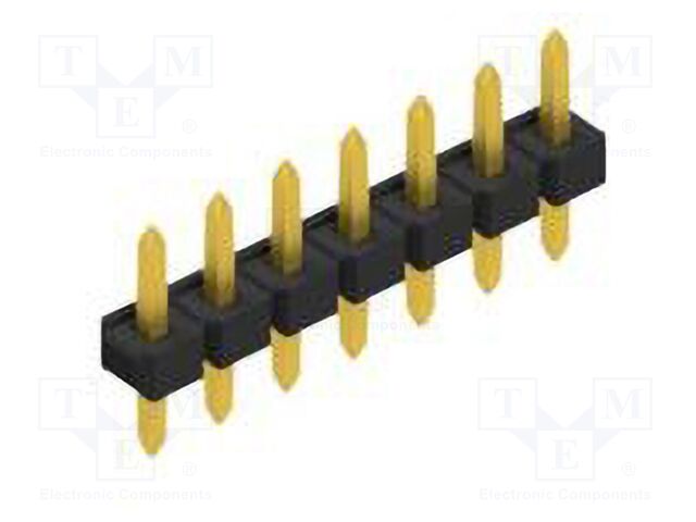 Connector: pin strips; pin header; male; PIN: 7; 2.54mm; THT; 1x7