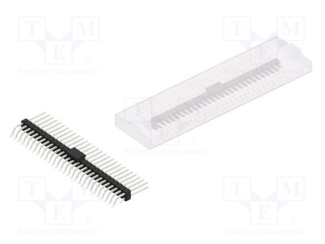 Connector: pin strips; pin header; male; PIN: 56; 2.54mm; SMT; 2x28