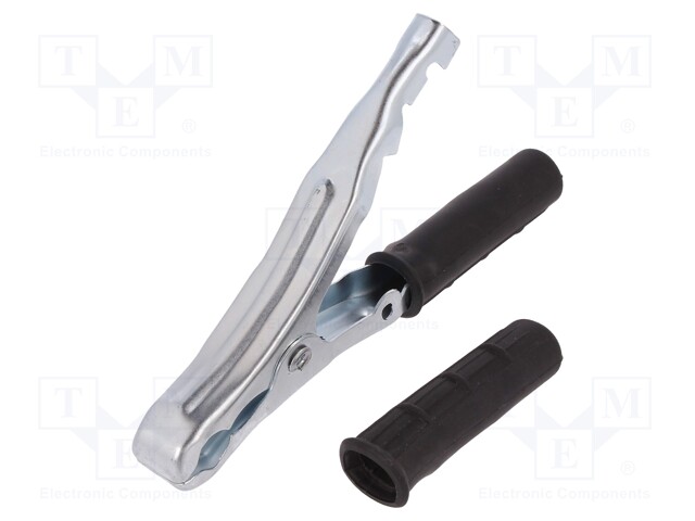 Crocodile clip; 90A; Grip capac: max.25mm; Overall len: 155mm