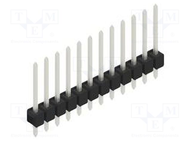 Connector: pin strips; pin header; male; PIN: 12; 2.54mm; THT; 1x12