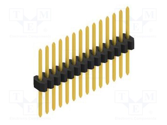 Connector: pin strips; pin header; male; PIN: 14; 1.27mm; THT; 1x14