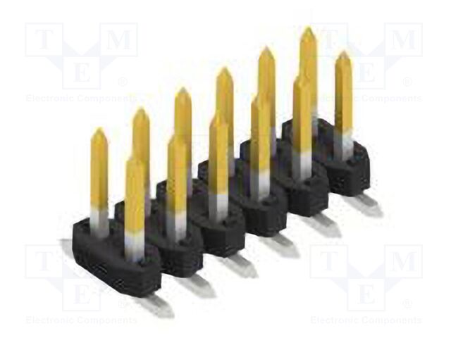 Connector: pin strips; pin header; male; PIN: 12; 2mm; SMT; 2x6; 100V