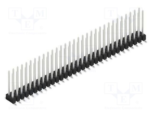 Connector: pin strips; pin header; male; PIN: 62; 2.54mm; SMT; 2x31