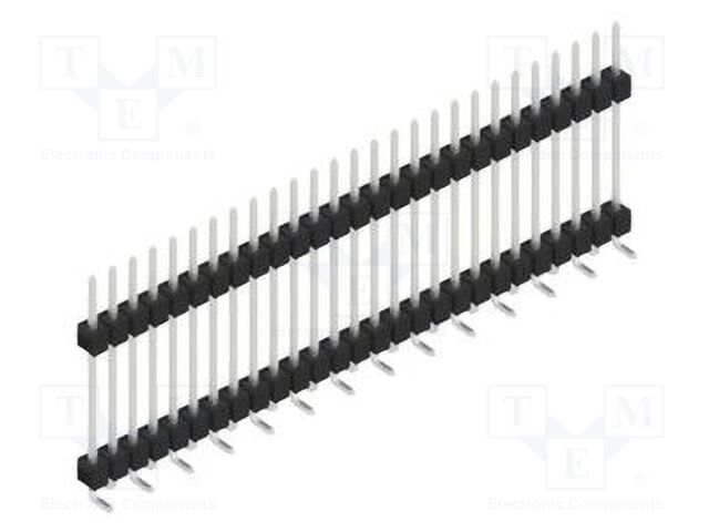 Connector: pin strips; pin header; male; PIN: 27; 2.54mm; SMT; 1x27