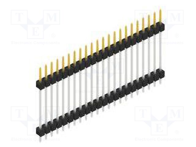 Connector: pin strips; pin header; male; PIN: 22; 2.54mm; THT; 1x22