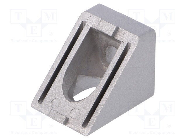 Angle bracket; for profiles; Width of the groove: 8mm; W: 30mm