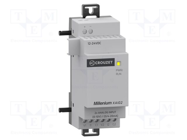 Module: extension; IN: 2; 12÷24VDC; for DIN rail mounting; IP20